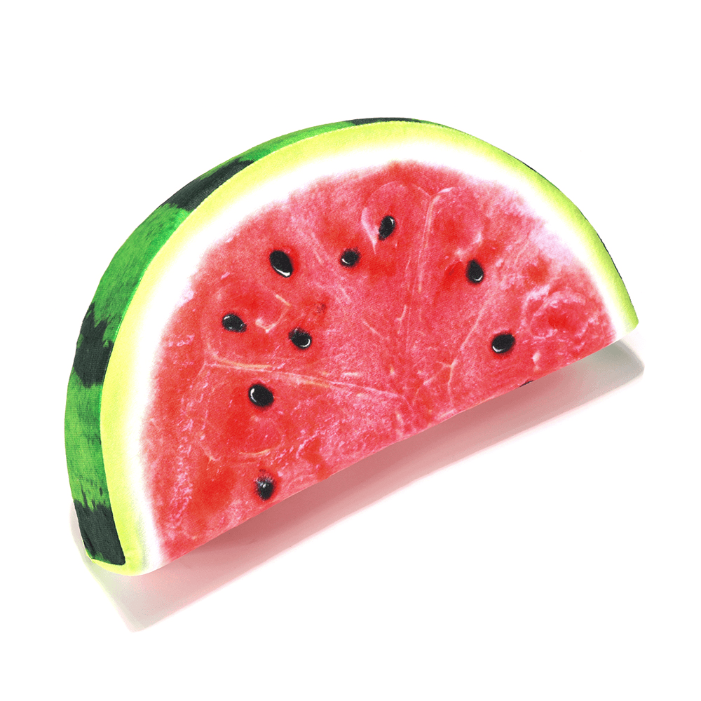 Semi-Circular Watermelon Grapefruit Orange Kiwifruit Simulation Fruit Plush Doll Summer Relief Nap Pillow Toys