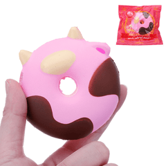 Cartoon Cow Donut Cake Squishy 8CM Slow Rising with Packaging Collection Gift Soft Toy