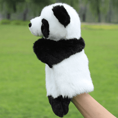 Baby-Plüschtiere, niedliche Cartoon-Panda-Handpuppe, Baby-Kind-Puppe, Plüschtier, Handpuppen, Kindergeschichte