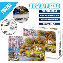 1000 Pcs Pcikwoo Landscape Jigsaw Puzzle Unzip for Boys and Girls Indoor Toys