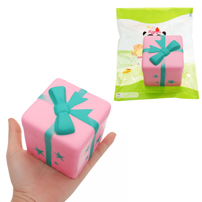 Gigglebread Geschenk-Brot-Squishy, ​​7,5 x 7 cm, langsam aufsteigend, mit Verpackung, Sammlung, Geschenk-Stofftier