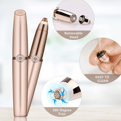 Portable Facial Electric Hair Remover Women Eyebrow Epilator Painless Razor Pen