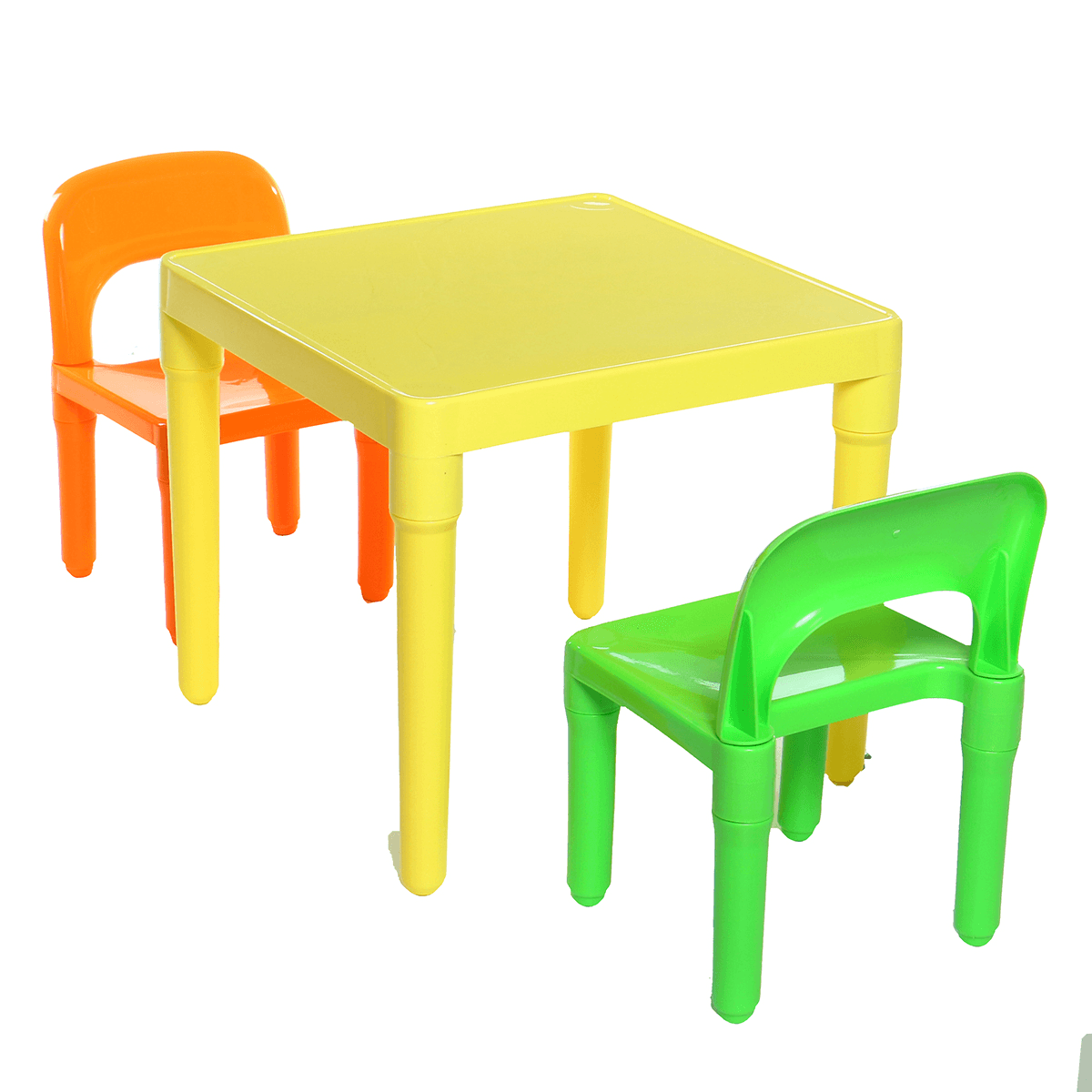 Childrens Plastic Table and Chair Set Square Learning Desk for Home Learning Desk Writing Homework Chair Combination