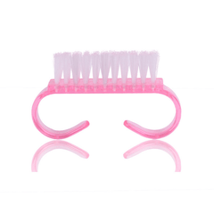 6Pcs Plastic Nail Dust Clean Cleaning Brush Pedicure round Head Cleaning Brush Nail Accesories Tool