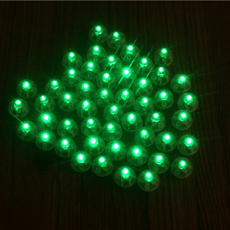 25Pcs 1.7Cm rotondo LED Lampada a palloncino Lampada a palloncino incandescente Decorazione per feste di matrimonio di compleanno