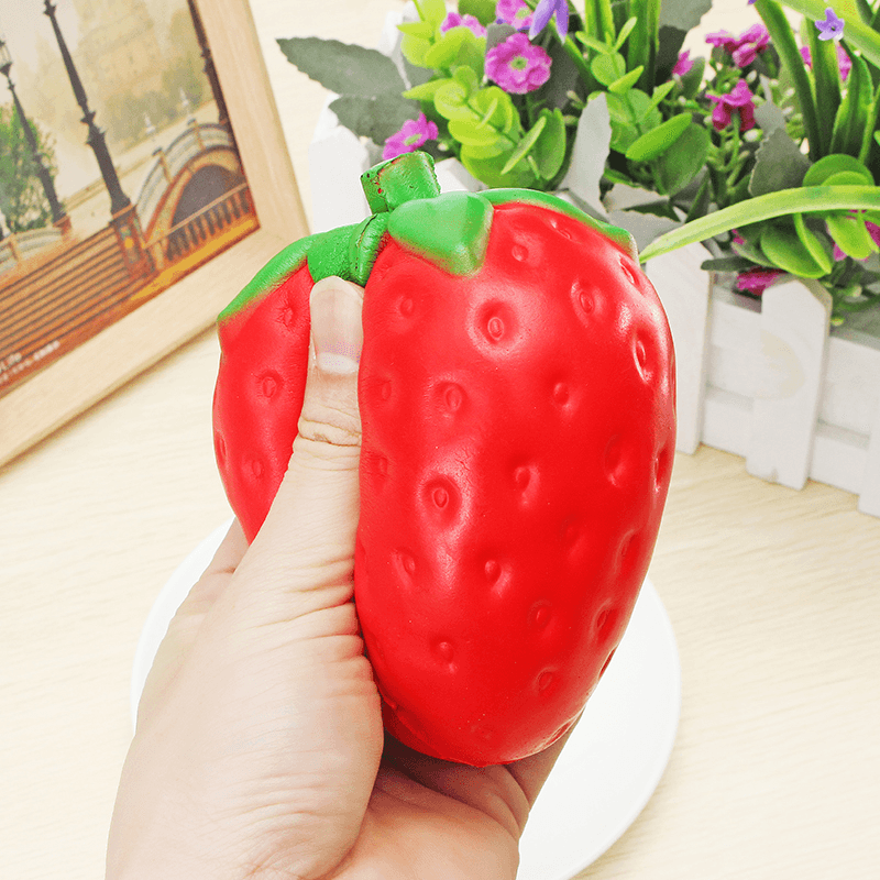 Squishy Strawberry Jumbo 11.5Cm Slow Rising Soft Fruit Collection Gift Decor Toy