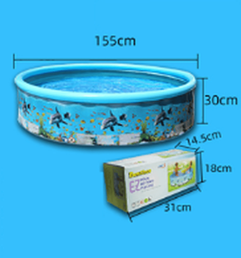 125/155/186/247Cm Retractable Inflatable Swimming Pool Large Family Summer Outdoor Play Party Supplies for Kids Adult