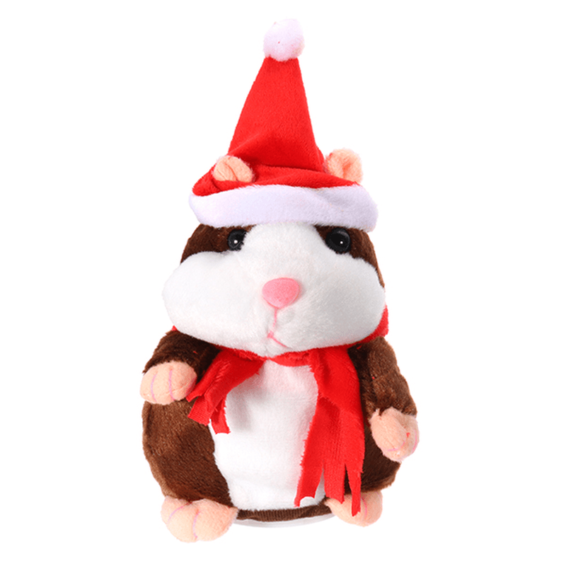 18 cm schönes sprechendes Hamster-Weihnachtsplüschtier sprechen sprechendes Tonaufzeichnungs-Hamster-sprechendes Spielzeug