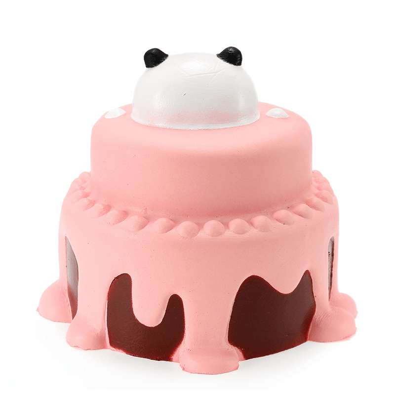 Squishy Panda Cake 12Cm Slow Rising with Packaging Collection Gift Decor Soft Squeeze Toy