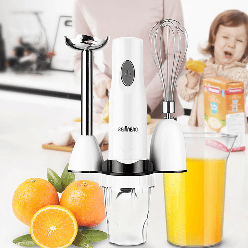 BEIANBAO 150W Multifunctional Baby Food Blender Juicer Machine Meat Grinder Household Small Hand-Held Electric Stirring Rod Cooking Machine