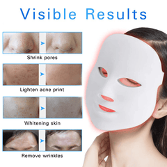 7 Color Lights LED Photon Therapy Mask Facial Mask for Anti-Aging Acne Treatment