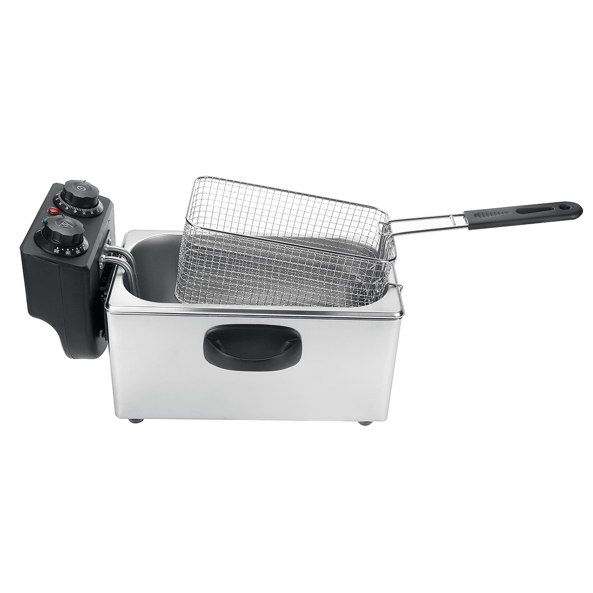 4L Electric Fryer Accessories Non Stick Pan Stainless Steel Basket 220V 2000W for Kitchen