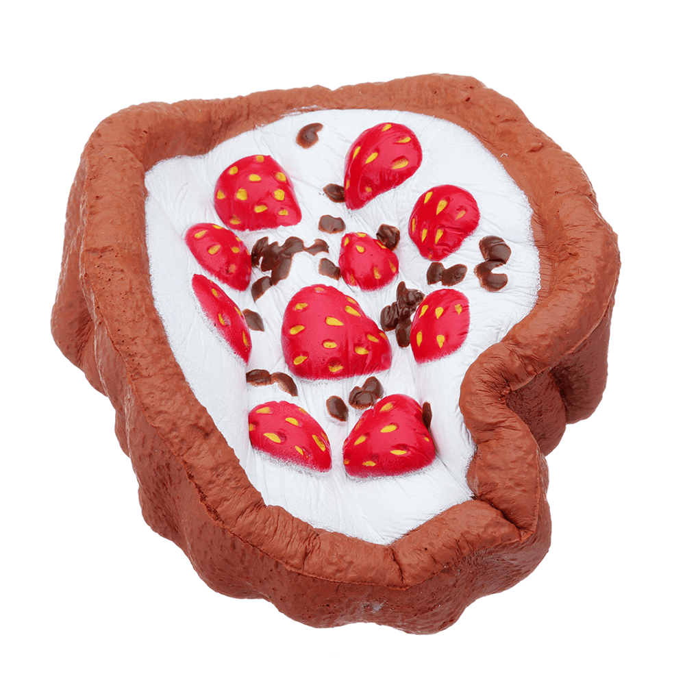 Chocolate Strawberry Cake Squishy 12*4CM Slow Rising with Packaging Collection Gift Soft Toy