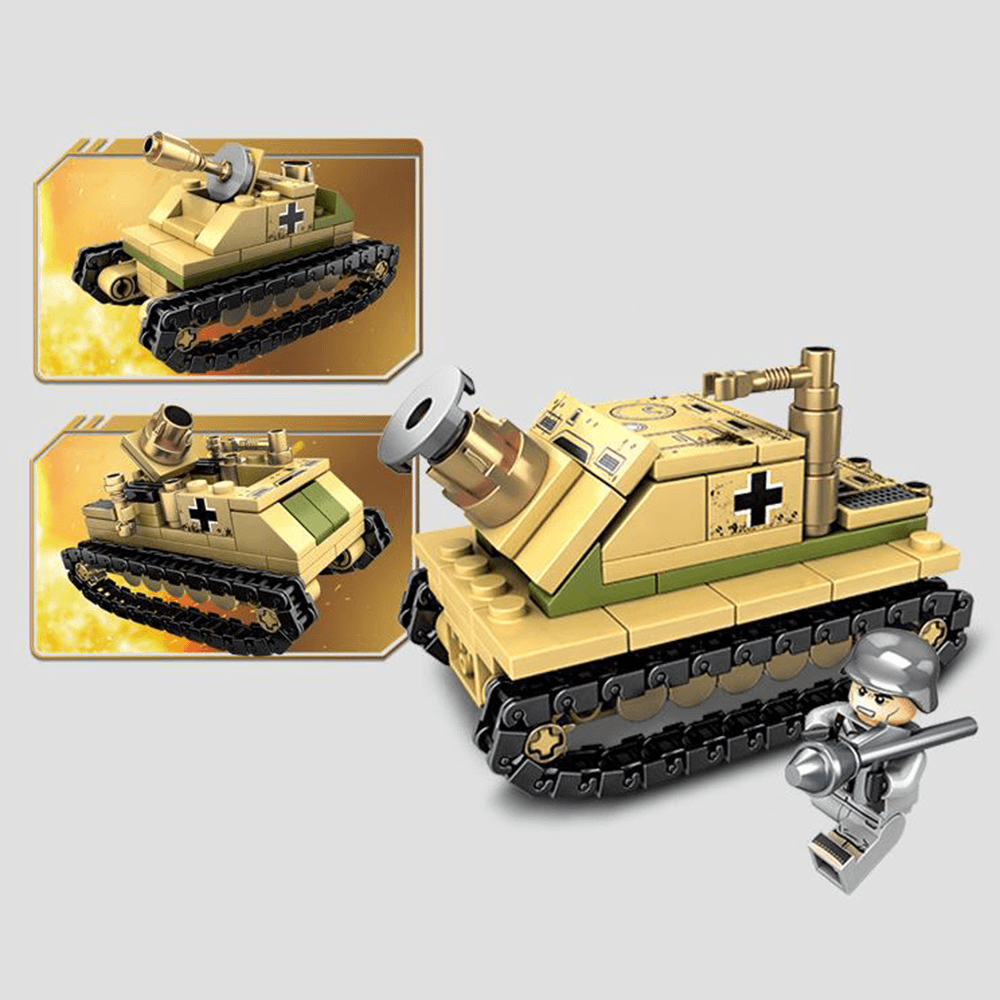 1061PCS Plastic & ABS 8 Kinds of Steel Empire Themed Military War Bricks Toy for Children