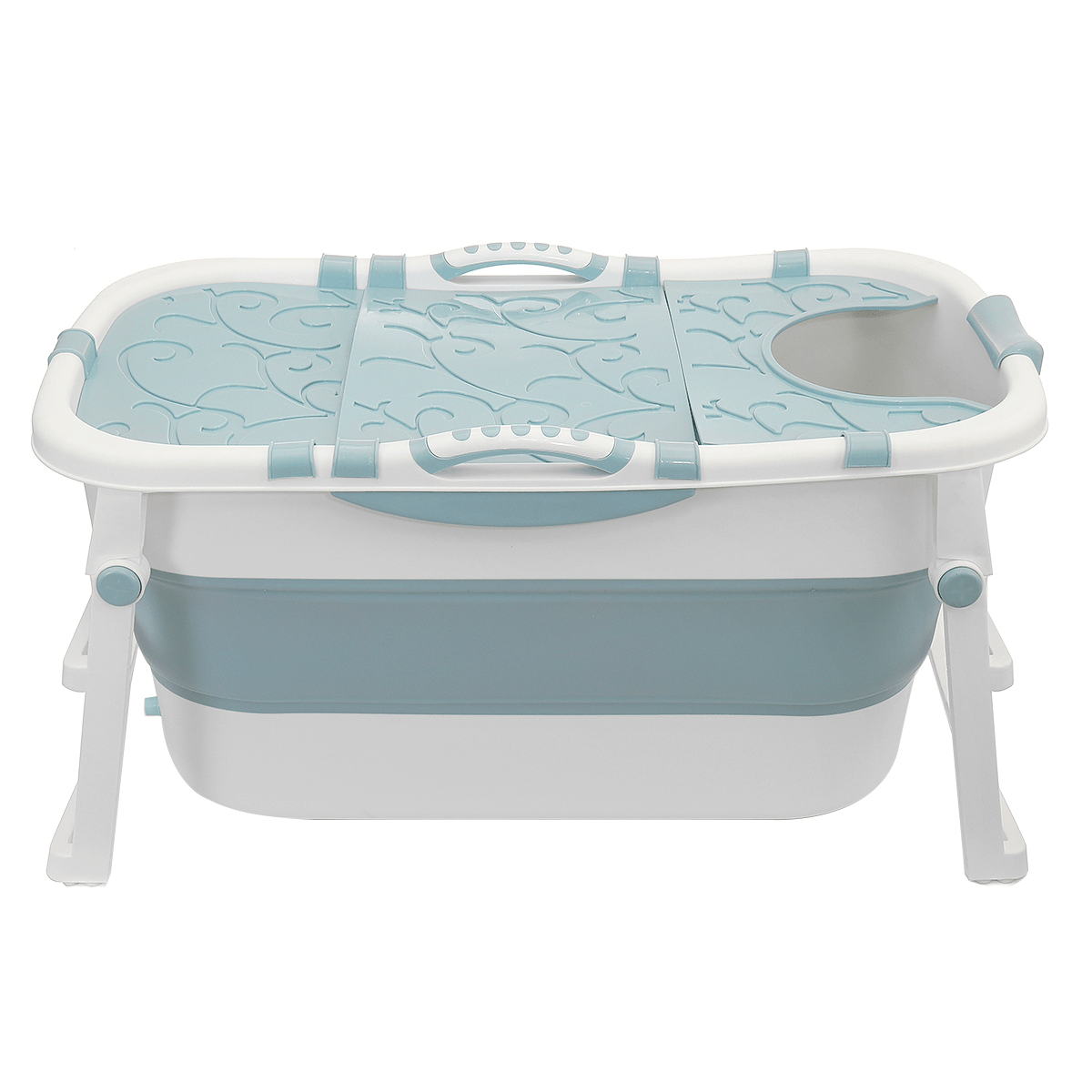 107 x 59 x 53 cm, zusammenklappbare Badewanne, tragbares Badezimmer, große Kapazität, PVC-Badewanne, Whirlpool