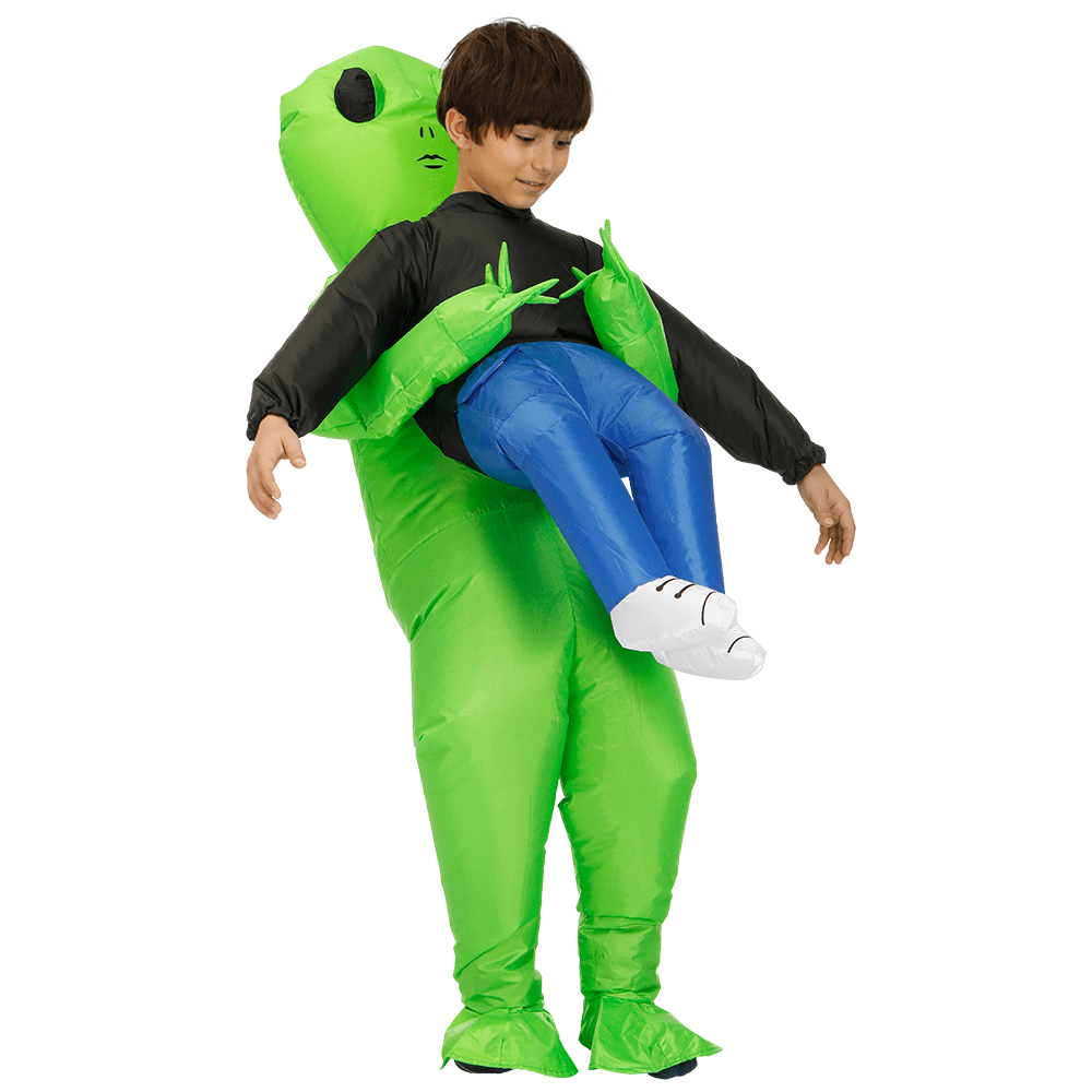 Halloween Ghosts Green Costume Carnival Party Fancy ET Aliens Inflatable Toys for Children