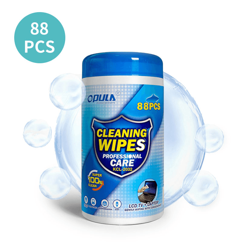 88Pcs Phone Screen Sterilization Sterilize 75% Alcohol Wet Wipes Efficient Sterilization Car Multifunctional Disposable Unscented Cleaning Wipes Non-Woven Fabric