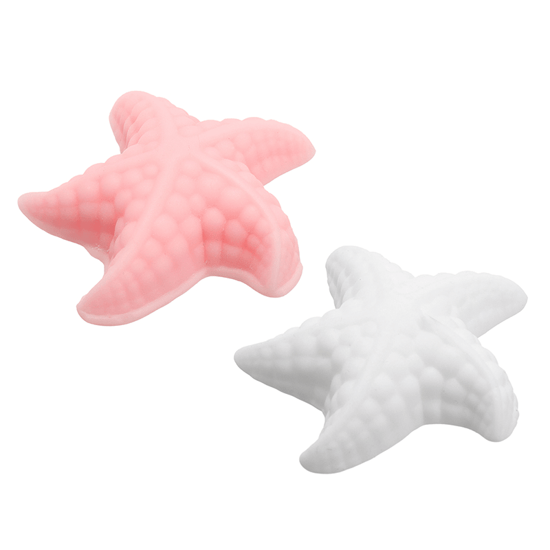 Pink White Starfish Mochi Squishy Squeeze Healing Toy Kawaii Collection Stress Reliever Gift Decor