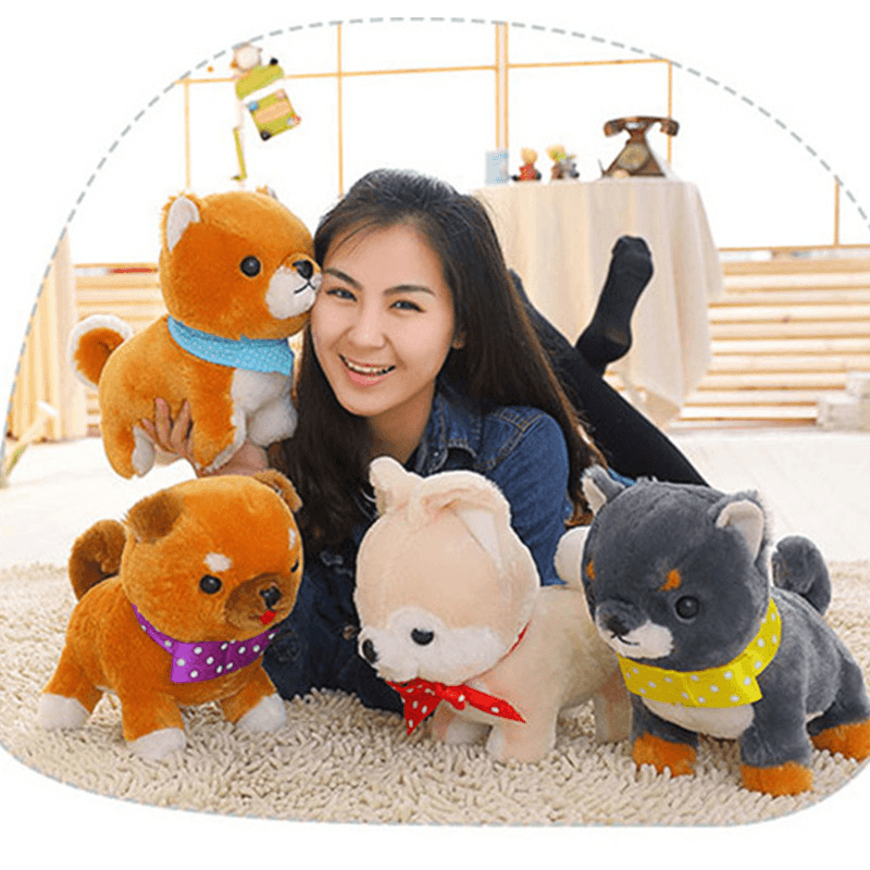 40CM Creative Simulation Super Cute Little Amuse Firewood Dog Plush Toys Baby Children Birthday Gift