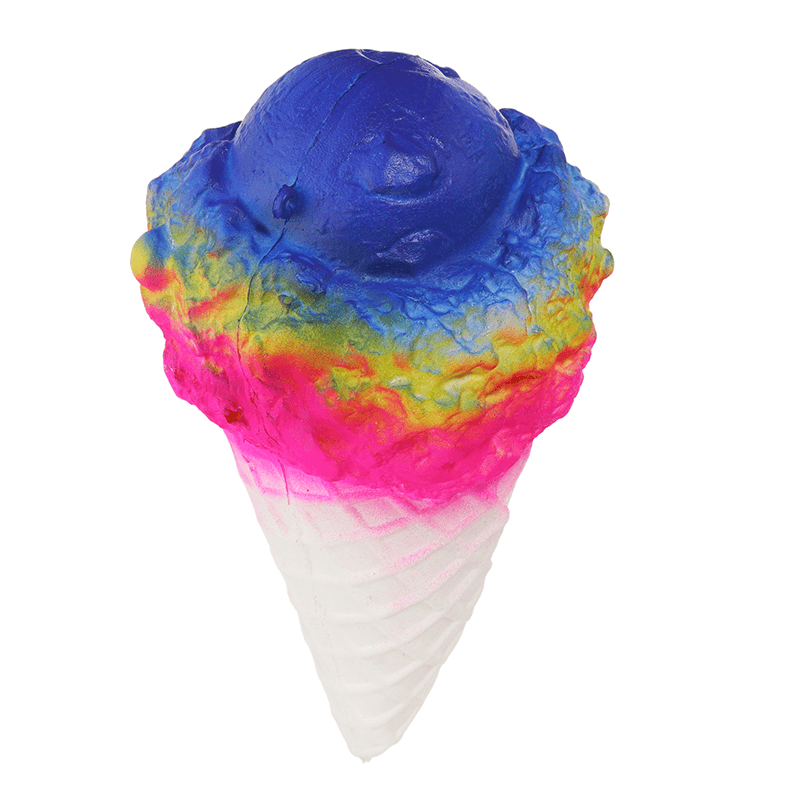 19Cm Jumbo Squishy Ice Cream Multicolor Slow Rising Soft Collection Gift Decor Toy