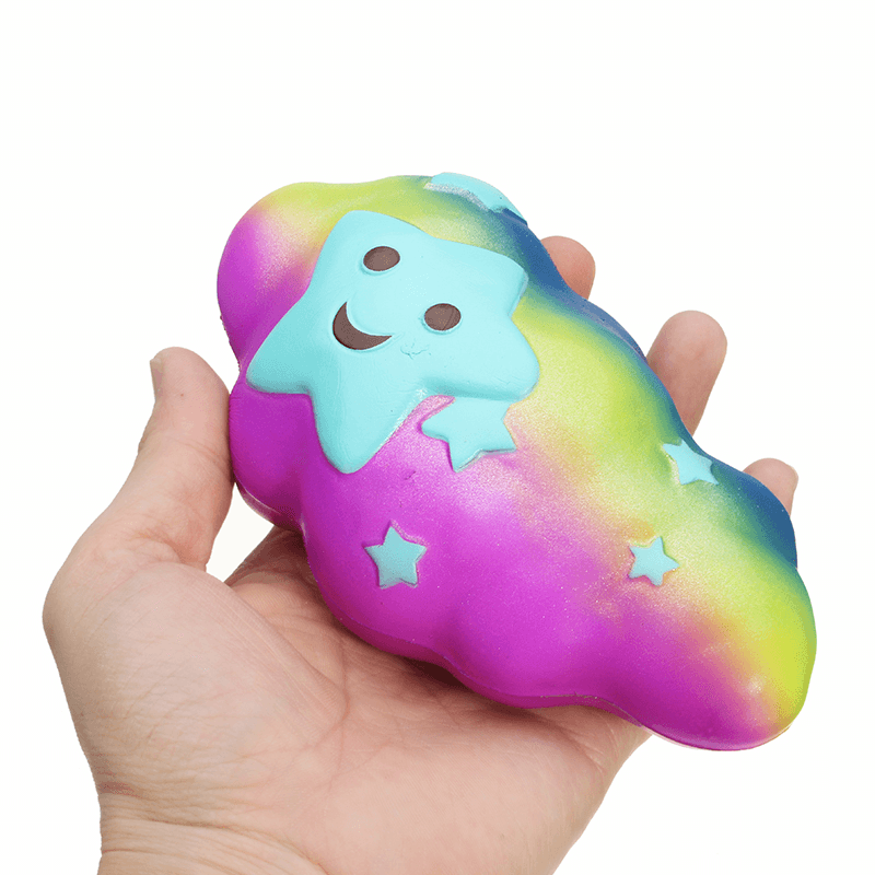 Wolke Squishy Spielzeug 15*4*8CM Langsam aufsteigend mit Verpackung Sammlung Geschenk Stofftier