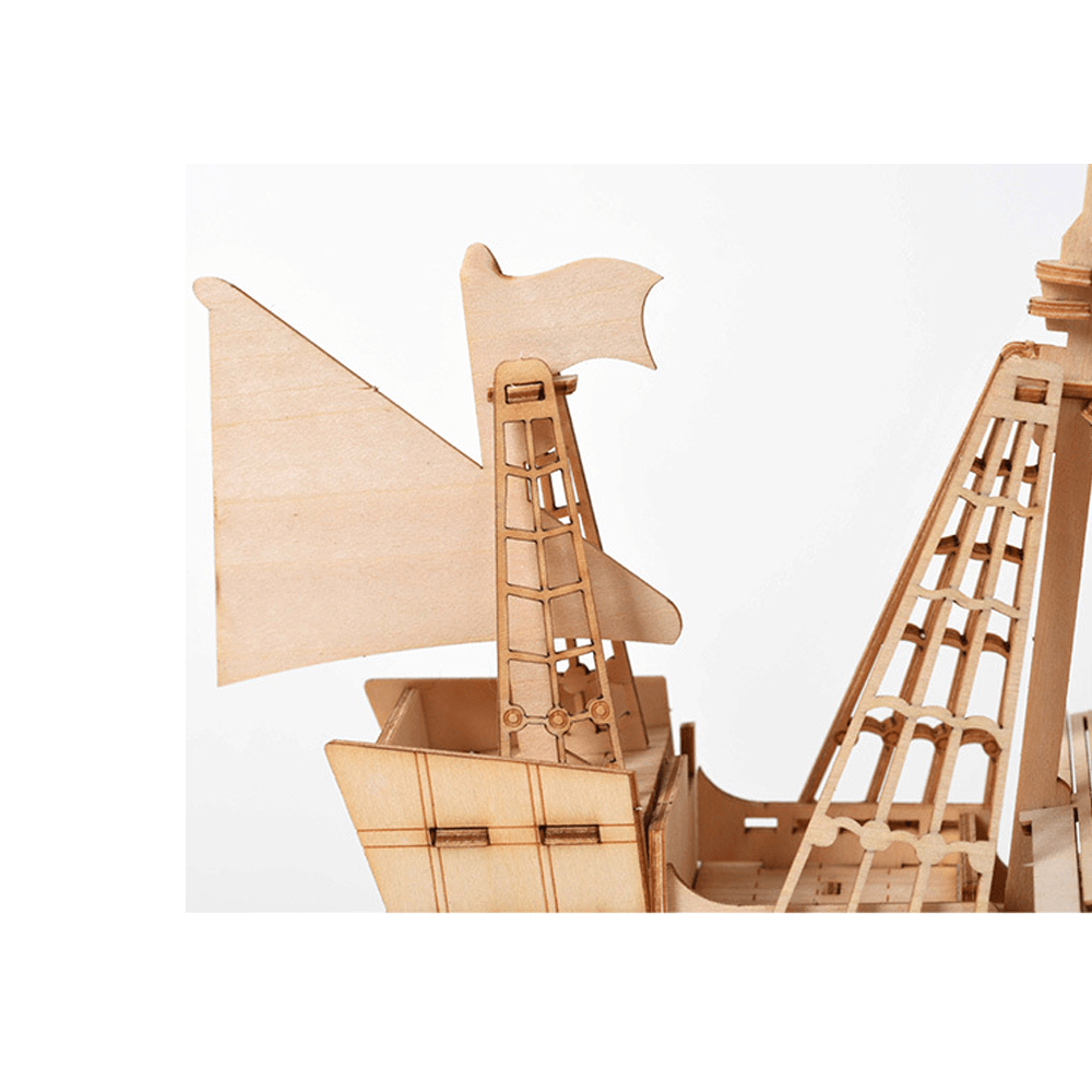 DIY 3D Holz handgefertigt montieren dreidimensionale Marine Segelschiff Modellbau Spielzeug