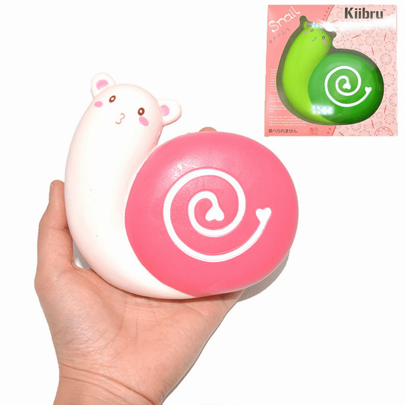 Kiibru Squishy Snail Jumbo 12Cm Licensed Slow Rising Scented Original Packaging Collection Gift Decor Toy