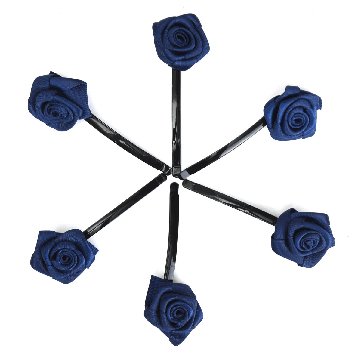 6Pcs Rose Flowers Hair Pins Grips Clips Accessories for Wedding Party