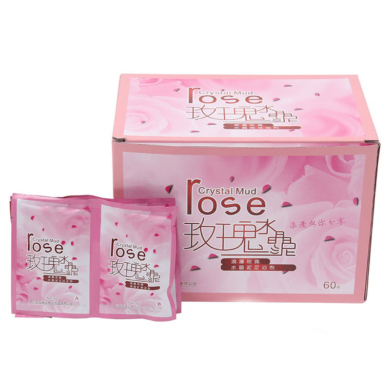 60G Rose Body Bath Salts Dead Skin Subcutaneous Fat Removal Muscle Relaxing Salt Massager Accessories