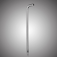 50X10Cm Stainless Steel Silver Shower Head Bracket Wall Mounted Tube Bathroom Accessories