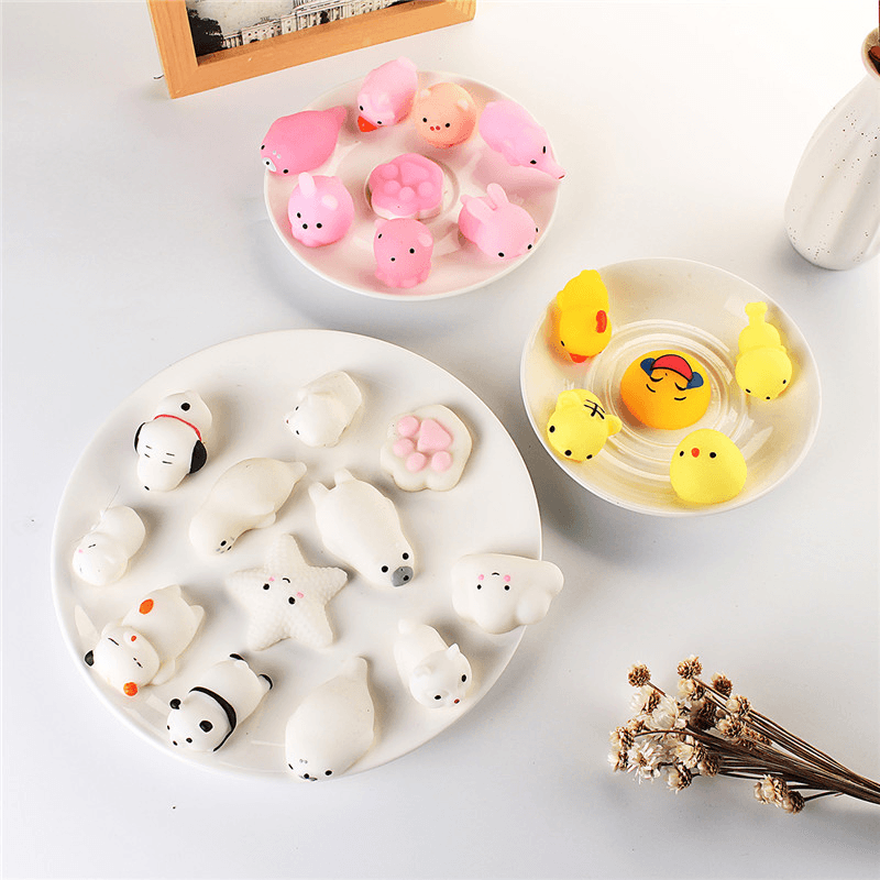 25 PCS Random Squishy Lot Slow Rising Kawaii Cute Animal Squeeze Hand Toy