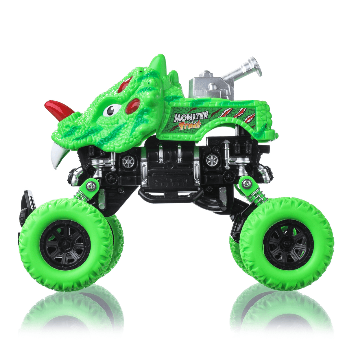 Green Dinosaur Pull Back Car Plastic Toys Children'S Indoor Toys