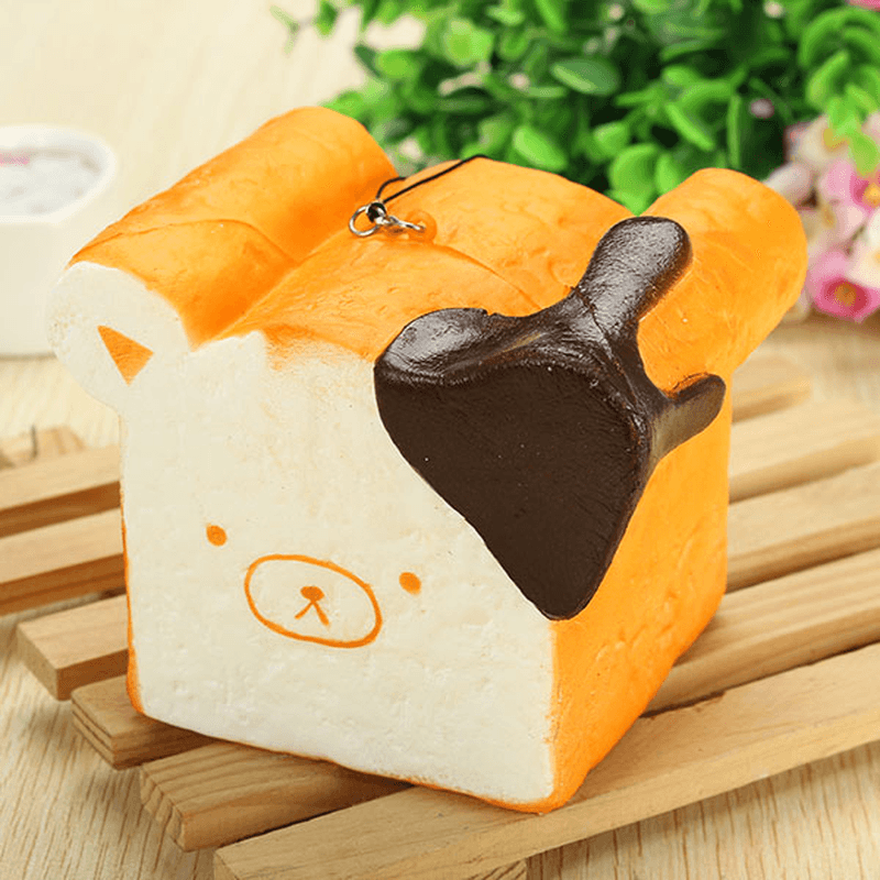 Squishy Toy 8 Seconds Slow Rising Super Soft Cute Fragrance Reality Touch Bear Toast Bread Decor