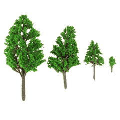 10Pcs Mini Artificial Plant Trees Poplar 3-14Cm Home Office Party Decorations