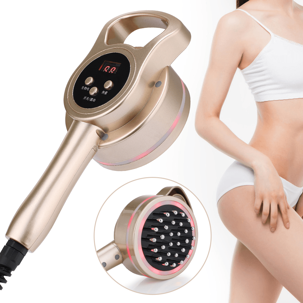 3D Electric Full Body Slimming Massager Red Light Vibration Heating Meridian Brush Roller Body Slim Fitness Tool