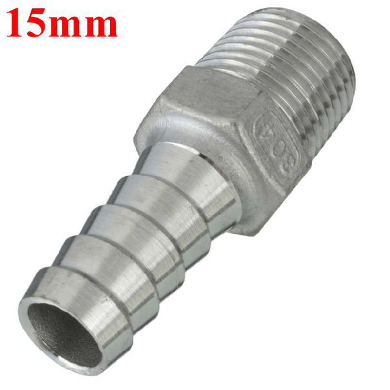 1/2 Inch Male Thread Pipe Barb Hose Tail Connector Adapter 68Mm to 19Mm