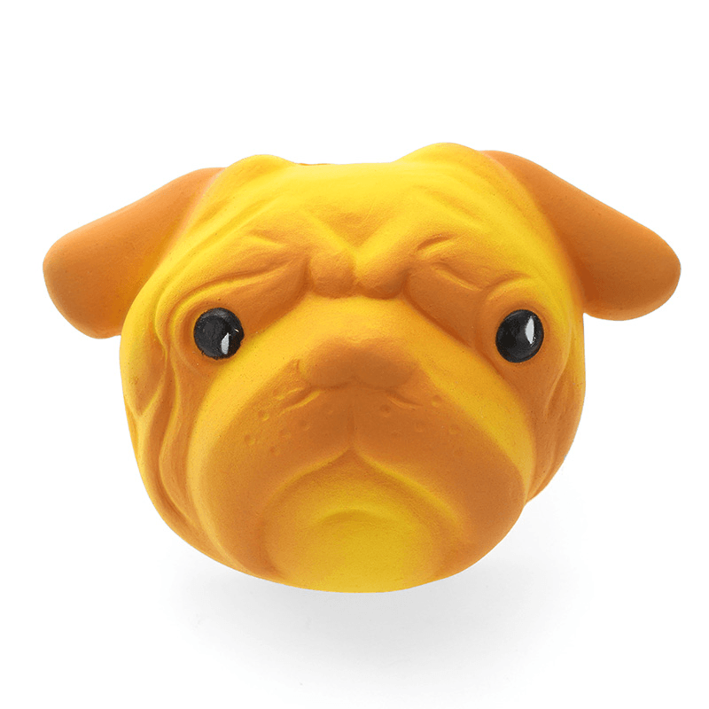 Squishyshop Dog Puppy Face Bread Squishy 11Cm Slow Rising with Packaging Collection Gift Decor Toy