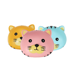 Oriker Squishy Tiger Face Ball Bun 10Cm Soft Sweet Slow Rising Original Packaging Collection Gift