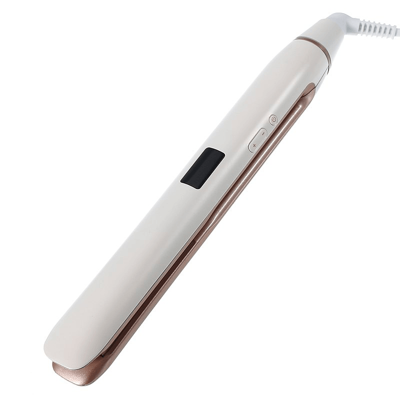 2 in 1 Hair Straightener Ceramic Temperature Control Flat Iron Digital anti Static