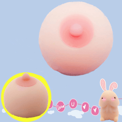 Creative Pink Cute Soft Chest Pinch Solution Pressure Vent Ball Stress Relievers Toy for Adult Kids Gift