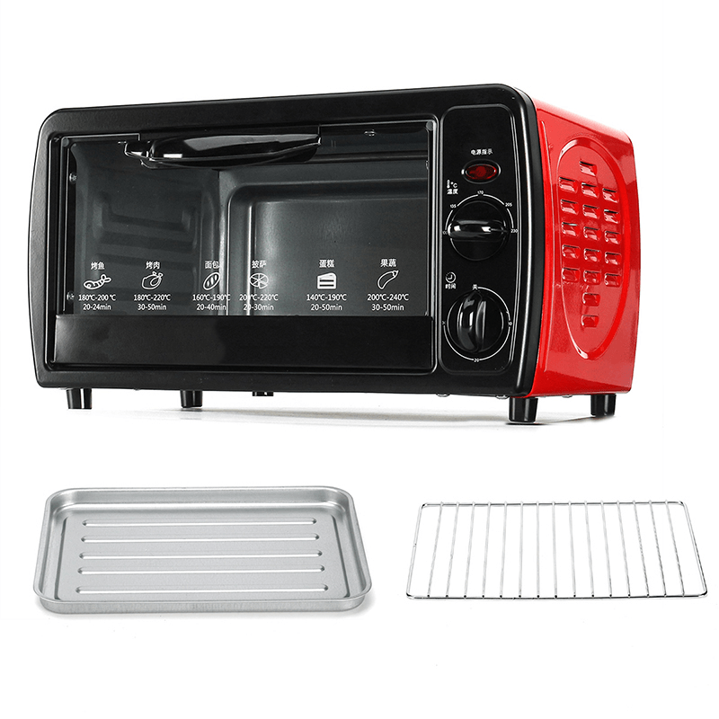 12L tragbare elektrische Rotisserie-Grill-Toaster-Ofen-Haus-Mini-Backmaschine