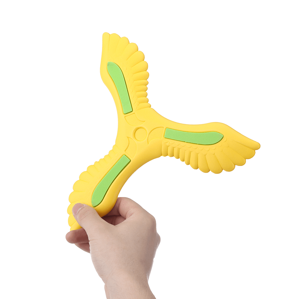 Softoys V-Type Plumerang Safety Outdoor Fun V-Character Maneuver Circles Out Wing EVA Plane Toy