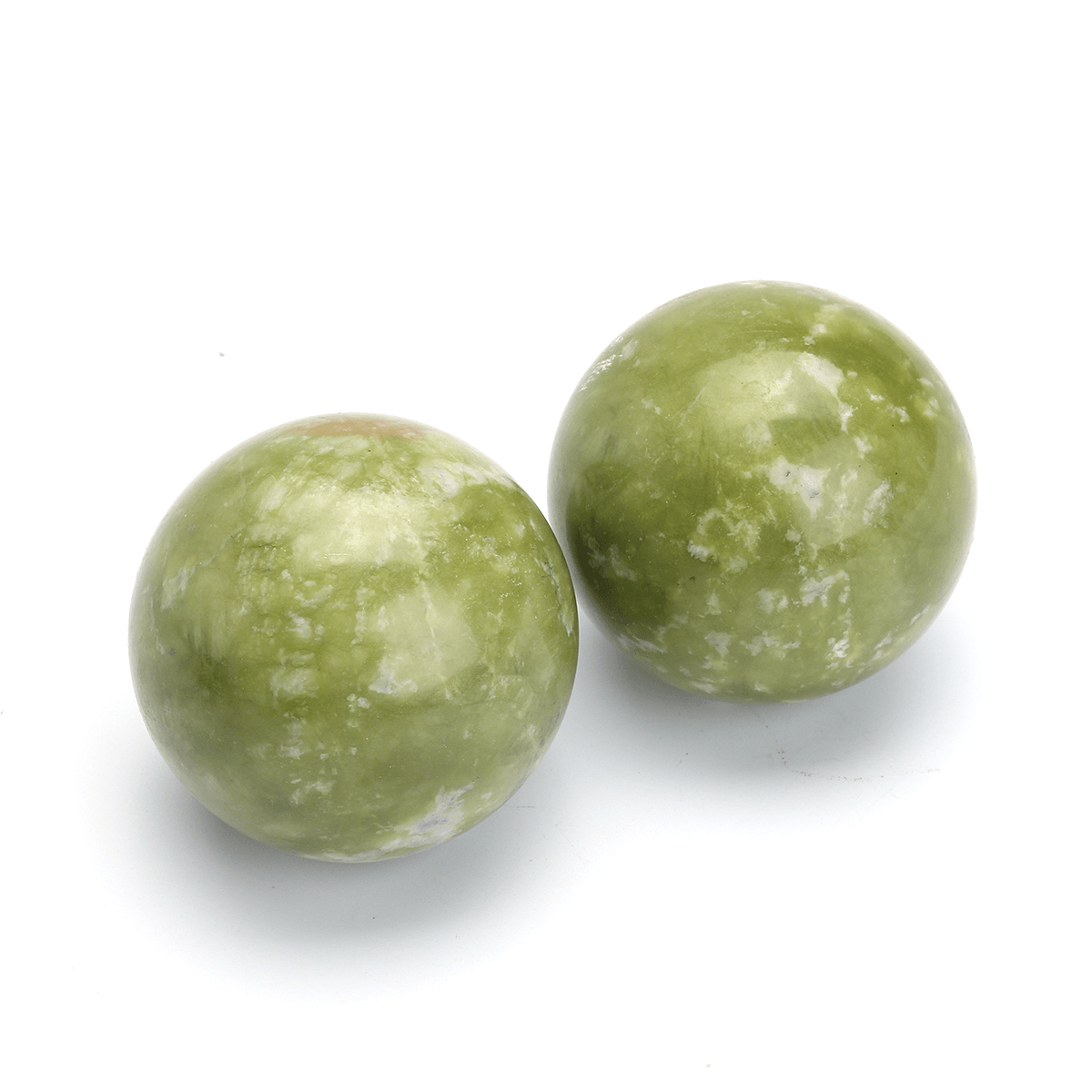 Chinese Health Exercise Stress Jade Stone BAODING Ball Relaxation Therapy 48Mm