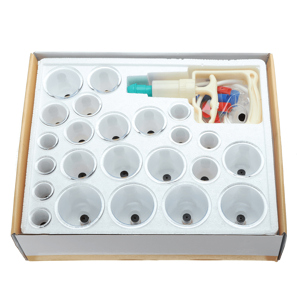 24Pcs Cup Chinese Vacuum Body Cupping Massager Body Relax Therapy Cans Vacuum Cupping Tank