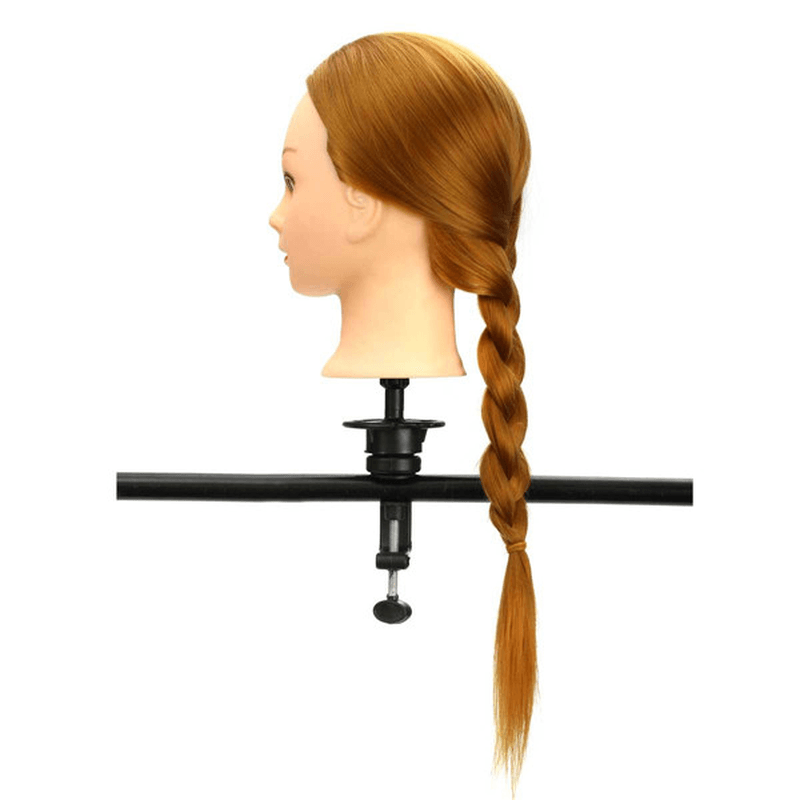 30% Golden Real Hair Hair Salon Mannequin Training Head Models Haircut Hairdressing