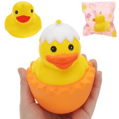 Cartoon Yellow Duck Squishy 9.5*8CM Slow Rising with Packaging Collection Gift Soft Toy