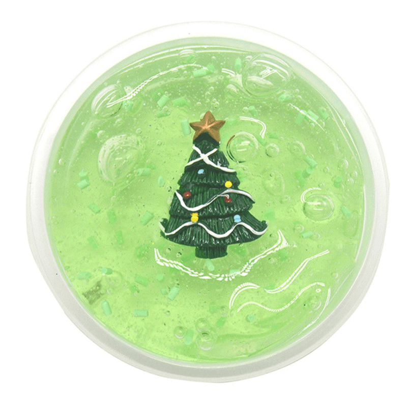 Kiibru Christmas Slime Kid Crystal Mud DIY with Slices Filler