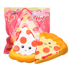 Kiibru Pizza Squishy 14.5 * 13.5 * 5Cm Juguete suave de crecimiento lento con embalaje original