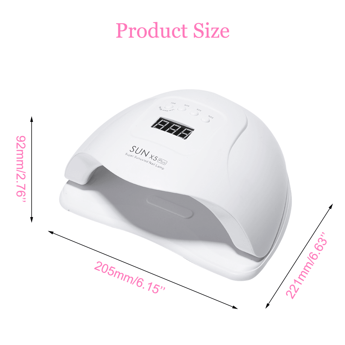 Nail Dryer UV Lamp for Gel Varnish Nails Gel Polishing 30S/60S/90S Timing Lamp Nail Dryer for Drying Nail Art Tool