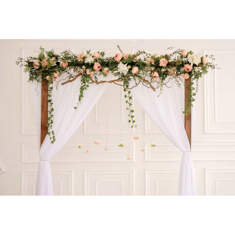 1.2X0.8M Romantic Wedding Photography Backdrop Flowers Wall Party Photo Background Cloth Decoration Props